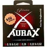 Esranın Dünyası Aurax 3ARX18 Üçlü Paket Kısa Sap Bağlama Teli 018 Profesyonel - 3 Renk Sunburst