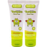 Esranın Dünyası Babyton Doğal Aromasız Diş Macunu 2'li Set 50 gr - 00-Siyah - Beyaz