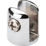 Esranın Dünyası BADEM10 Cam Raf Tutucu Metal Yuvarlak Cam Etejer Menteşesi Krom Metal Vidalı 10 mm (4 Adet) - 00-Kahverengi - 0 - 1 Yaş