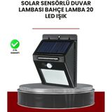 Esranın Dünyası Bahçe ve Dış Mekanlar Için Güneş Enerjili 20 LED Hareket Sensörlü Lamba