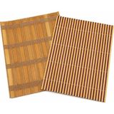 Esranın Dünyası Bambu Amerikan Servis Sofra Altlığı 43 x 30 cm 2 mm Kalınlık Rulo Tasarım Masa ve Sunum Altlığı – Tekli, Karışık Renk - 0,60 x 19 x 29 cm - 51R-Turuncu