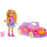 Esranın Dünyası Barbie Chelsea Araç Seti, Sarışın Bebek ve Aksesuarlar - Ahşap