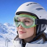 Esranın Dünyası Bellasimo Kayak Snowboard Gözlüğü Buğulanmaz Değiştirilebilir Şeffaf Camlı Antifog Kar Gözlük - 0 - 3 Ay - Ahşap