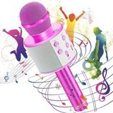 Esranın Dünyası Bluetooth Karaoke Mikrofon, Pembe Renkli USB ve Aux Girişi ile