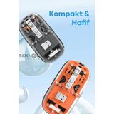Esranın Dünyası Bluetooth USB Çift Modlu Sessiz Mouse, Şeffaf Mıknatıslı Kapaklı, Type-C Şarjlı, Dpı Ayarlı, Kablosuz 10M Çekim Mesafeli, Masaüstü Kısayol Tuşlu, Taşınabilir Şarjlı Mouse Turuncu ( Lisinya )