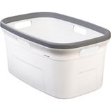 Esranın Dünyası Bovlen Dört Taraftan Tutulabilen Çamaşır Sepeti - 20 Litre Çamaşır Selesi - Kirli Çamaşır Sepeti - Pp+ - 00-Siyah - Beyaz