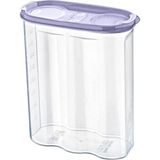 Esranın Dünyası Buffer® 2 Kapaklı Ölçekli Erzak Kuru Gıda Saklama Kutusu Kabı 2,4 LITRE-SA940 - Abanoz