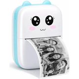 Esranın Dünyası Busstier Mini Yazıcı Bluetooth Bağlantılı Taşınabilir Termal Yazıcı Siyah Beyaz Çıktı Telefon Uyumlu USB Type C Şarjlı Not ve Fotoğraf Yazdırma - Ahşap - Bej - Siyah