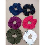 Esranın Dünyası Büyük Boy Tahta Boncuk Işlemeli Scrunchie Saç Tokası 6'lı Set - 2016