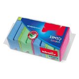 Esranın Dünyası Çizmez Sünger 4'lü Set - Oluklu, Yeşil-Mavi-Pembe