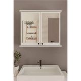 Esranın Dünyası Çok Amaçlı 2 Kapaklı Beyaz Banyo Dolabı
