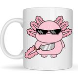 Esranın Dünyası Cool Axolotl Tasarımlı Porselen Kupa Model 83 – Eğlenceli, Sevimli ve Enerji Dolu Kahve Kupası - Belirtilmemiş - 001 - Beyaz
