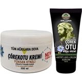 Esranın Dünyası Çörek Otu Kremi Xlwhite Büyük 200 ml Krem + Ibn-I Sina Çörek Otu Kremi 50 ml / Sırt Bel Iskelet Diz Dirsek Kas Agrilarina Masaj Seti