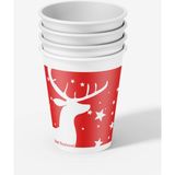 Esranın Dünyası Cup Istanbul 7 Oz Karton Bardak - 190 Gr/m² Ekstra Kalın Kağıt, Sızdırmaz Sıcak ve Soğuk Içecek Bardağı, 200 ml Kahve ve Çay Bardağı (1000) - 00-Siyah - Beyaz