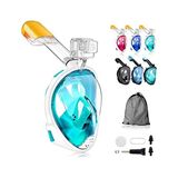 Esranın Dünyası Dalış Maskeleri Çocuklar,snorkel Maskesi, 5-14 Yaşında Çocuklar Için Tam Yüzü Paylama Maskesi Anti-Fog, Anti-Leak Top Snorkel Seti