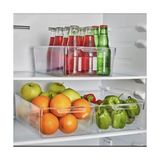 Esranın Dünyası Deconox 1 Adet Kırılmaz Ultra Dayanıklı Buzdolabı Düzenleyici Organizer Kutu Şeffaf - x Large Boy Kiler Organizeri (20CM*32,5CM*10CM) - 0,33 - 00-Siyah - Beyaz