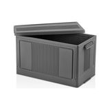 Esranın Dünyası Deconox Dev Boy Katlanır Kilit Kapaklı Kasa 55 Litre Hacimli, Yer Kaplamayan Portatif Saklama Kutusu Ardiye, Balkon, Mutfak, Kiler, Bahçe ve Araç Bagajı Için Güvenli Organizer (Antrasit)
