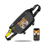 Esranın Dünyası Divoom Pixoo Pixel Art Sling Bag Göğüs Çantası, Sırt Çantası, Omuz Çantası, Uygulama Kontrollü 16 x 16 LED Ekran Kemer Çantası, Su Geçirmez, Erkekler ve Kadınlar Için Spor Çantası