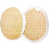 Esranın Dünyası Doğal Kabak Lifli - Palmiye Lifli 2'li Peeling Yüz Kesesi Oval - 001-Beyaz - 1 Adet Banyo Havlusu, 1 Adet El Havlusu, 1 Adet Yüz Havlusu