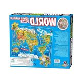Esranın Dünyası Dünya Haritası Temalı Eğlenceli Puzzle Seti
