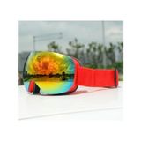 Esranın Dünyası Easy Idea UV400 Korumalı Anti-Sis Çift Katman Orange Lens Snowboard Kayak Gözlüğü - 0 - 3 Ay - Ahşap