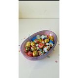 Esranın Dünyası El Yapımı Reçine Şekerlik, Oval Kase, Mor Simli, Dekoratif Sunum Kasesi