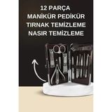 Esranın Dünyası Elektrikli Manikür Pedikür Seti Ikili Set 12 Parça Tırnak Bakımı Törpü Protez Çıkarma