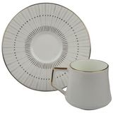 Esranın Dünyası Evaliza Direction Lines 6 Kişilik Çay Fincan Takımı 130 ml