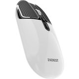 Esranın Dünyası Everest SM-620 2in1 Bluetooth+2,4ghz Şarjlı Metalik Süper Sessiz Mobil-Tv-Pc Destekli Kablosuz Mouse (Beyaz) - Adaçayı