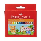 Esranın Dünyası Faber-Castell Süper Yıkanabilir Mum Boya, 12 Renk, Leke Bırakmaz, Jumbo Boy, Parlak ve Yoğun Renkler - 41 Delft Blue
