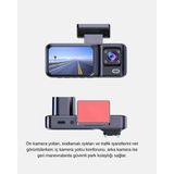 Esranın Dünyası Full Hd Üç Kameralı Araç Kamerası G-Sensörlü ve Gece Görüşlü - Lisinya