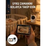 Esranın Dünyası Gece Görüşlü Hareket Takipli Bebek Kamera Sistemi Yeni Nesil