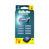 Esranın Dünyası Gillette Mach3 Avantajlı Yedek Tıraş Bıçağı 8 Adet - 000-Siyah