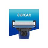 Esranın Dünyası Gillette Mach3 Start Tıraş Makinesi + Yedek Tıraş Bıçağı Ergonomik Tasarım ile Hassas Tıraş