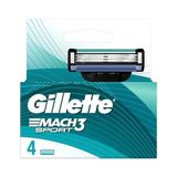 Esranın Dünyası Gillette Mach3 Start Yedek Erkek Tıraş Bıçağı 4'lü - 000-Siyah