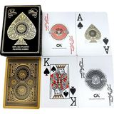 Esranın Dünyası Gold Jumbo Plastik Su Geçirmez Jumbo Blackjack Iskambil Oyun Kağıdı CIN885SR - Acı Kahverengi
