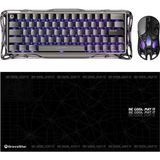 Esranın Dünyası Gravastar V60 Pro Manyetik Kablolu Gaming Klavye, Xpro Kablosuz Optik Mouse ve Mousepad Oyuncu Seti (Gunmetal)