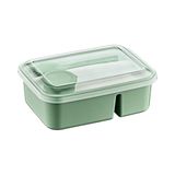 Esranın Dünyası Hobby Life Lunch To Go 3 Bölmeli Beslenme Kabı – Sosluklu, Sızdırmaz Kapak, Bpa Içermez, 920 ml + 40 ml (Yeşil) - Adaçayı