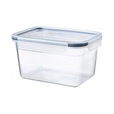 Esranın Dünyası Ikea 2.0 Litre Kapaklı Saklama Kabı Plastik-Kapaklı-Dikdörtgen Saklama Kabı - Abanoz