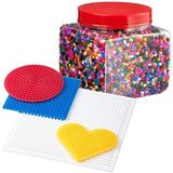 Esranın Dünyası Ikea Pyssla Ütü Resmi, Takılabilir, 14.000 Resim Boncuğu, Plakalı, 4'lü Set - 0,1 lt - 1BW-Beyaz