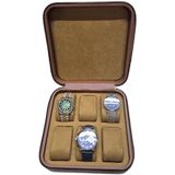 Esranın Dünyası Kadife Iç Yüzeyli Ahşap Saat Kutusu, 6'lı Tasarım - 41 Delft Blue