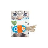 Esranın Dünyası Kadife Renkli Saçaklı Top Kedi Oyuncağı