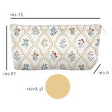 Esranın Dünyası Kanvas Bez Kalemlik, Körüklü Tasarım ile Pratik Kullanım - 41 Delft Blue