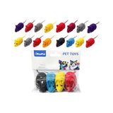 Esranın Dünyası Kedi Oyuncağı Sesli Fare – Basınca Ses Çıkaran Plastik & Kumaş Oyuncak – Kediler Için Avcılık ve Zeka Oyunu – Karışık Renk – 4’lü Set (1 Paket)