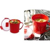 Esranın Dünyası Kilitli Kapaklı Mikrodalga Çorba Isıtma Bardağı Kupa Bardak 620 Ml, 2018ST000007053 - 00-Siyah - Beyaz