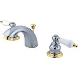 Esranın Dünyası Kingston Brass KB944B Viktorya Dönemine Ait Mini Lavabo Bataryası Meşe/profesyonel Kulp, Cilalı Krom/cilalı Pirinç