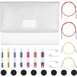 Esranın Dünyası Knitpro KP42161 Örgü Şişleri: Değiştirilebilir: Deluxe: 7'li Set ve Aksesuar, Alüminyum, Sınıflandırılmış, 25,7 x 17 x 3,9 cm - 0