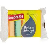 Esranın Dünyası Koroplast Çift Taraflı Düz Bulaşık Süngeri 5'li, Çizik & Iz Bırakmaz, Yağ ve Leke Giderici Pratik Temizlik Süngeri, Tava, Tencere, Tabak, Bardak, Çatal, Bıçak, Ocak, Tezgah, Cam & Seramik Yüzeyler - Ahşap - Bej