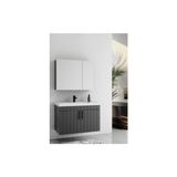 Esranın Dünyası Lake Antrasit 80 cm Banyo Dolabı