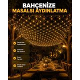 Esranın Dünyası LED File Işık Dekoratif Ağ LED Aydınlatma Iç Mekan Balkon Bahçe Süsü Yeni Nesil - Lisinya